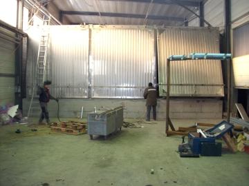 Montage neue Tunneltore